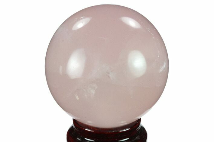 Polished Rose Quartz Sphere - Madagascar #133788